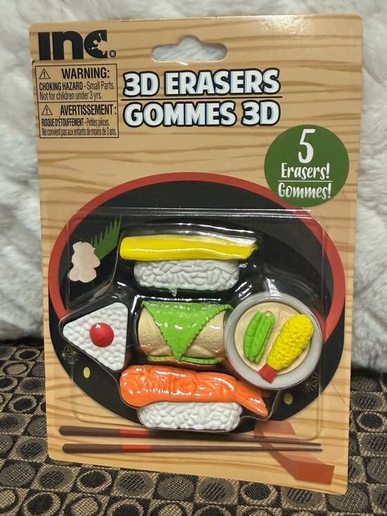 Other - inc. 3D Sushi Erasers - Multi Color Set